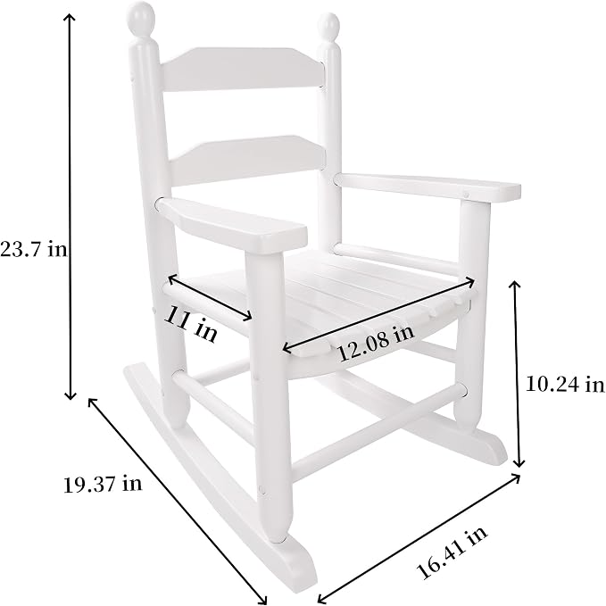Toddler Rocking Chair Wooden Toddlers Comfy Recliner Rocker - Image 3