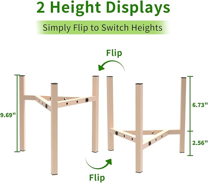 Aripark Plant Stand Indoor Adjustable, Metal Modern Plant Stands, Small Heavy - Image 3
