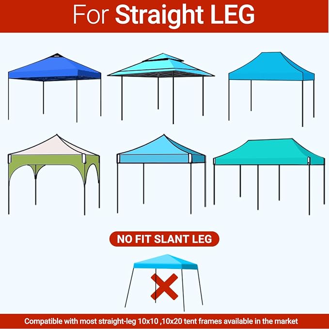 10x10 Canopy sidewalls, Pop Up Canopy Waterproof 99% UV Protection, Suits Pop - Image 7