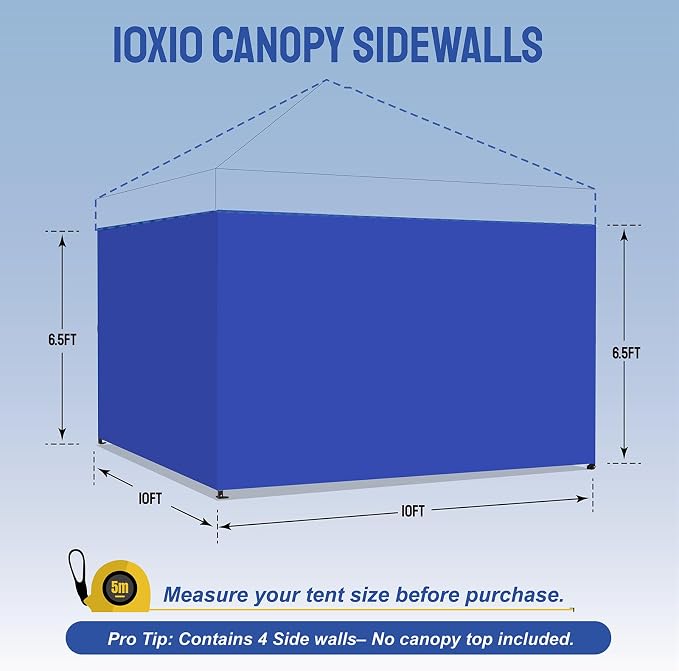 CROWN SHADES 10x10 Canopy Sidewalls - Image 2
