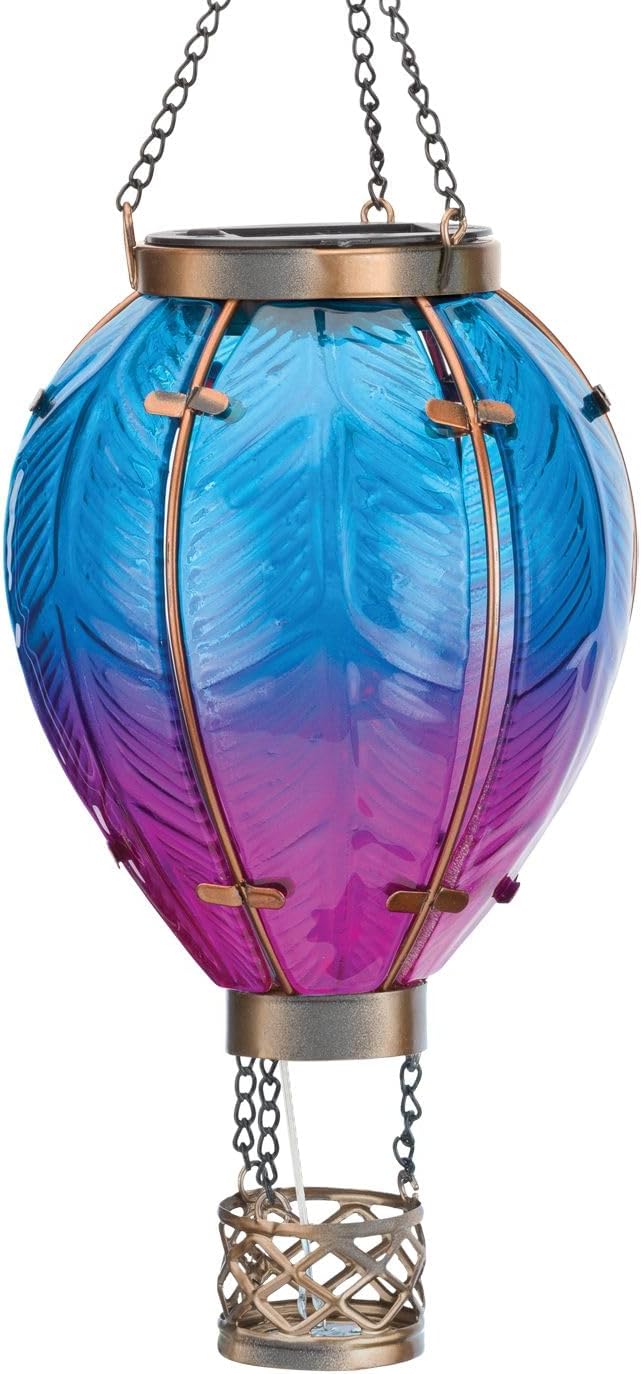 Regal Art & Gift Hot Air Balloon Solar Lantern – Hanging Solar-Powered LED by REGALARTGIFT