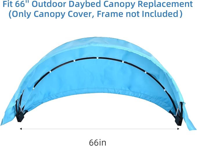Outdoor Daybed Replacement Canopy, Outdoor Patio Wicker Daybed Canopy, Top - Image 2