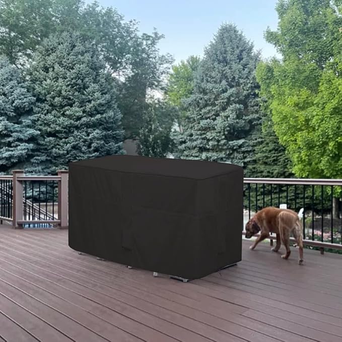 Outdoor Bar Height Dining Set Cover Heavy Duty Waterproof Patio Dining Set Cover - Image 7