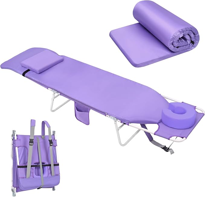 3 in 1 Women Comfort Backpack Beach Tanning Lounge Chair by Minndudu