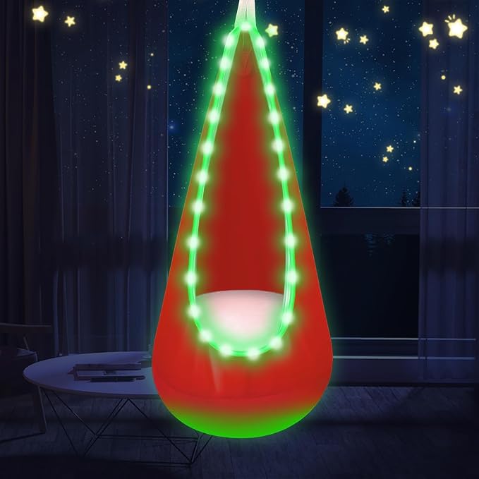 Light Up Swing Chair Hammock Chair Indoor Outdoor - Image 6