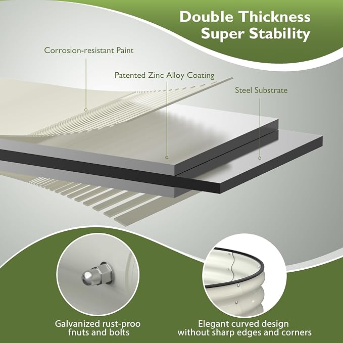 Raised Garden Bed Kit, Large Metal Raised Beds - Image 4