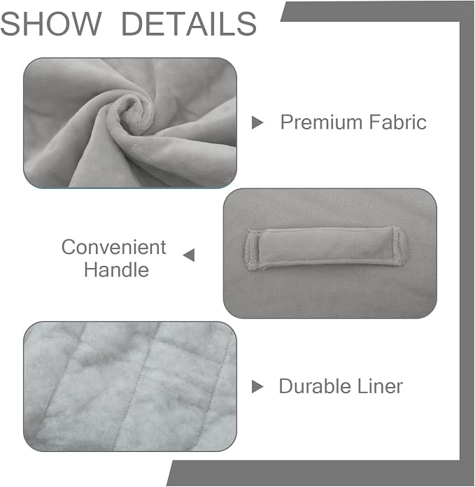 MeMoreCool Square Stuffed Pouf Ottoman Foot Rest, Floor Pouf Foot Stool - Image 5