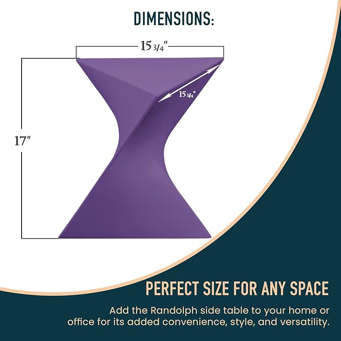 LeisureMod Modern Purple Accent Side Table - Image 3