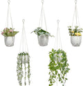 Macrame Plant Hanger 5 Pack Hanging Planters by Unknown