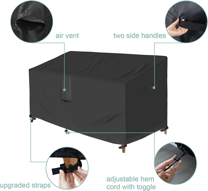 Luv4babe Outdoor Loveseat Cover, Weatherproof and Waterproof Heavy Duty Outdoor - Image 2