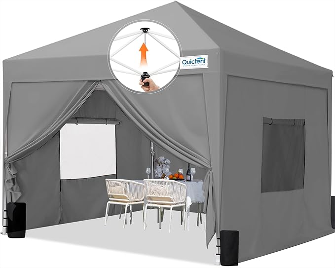 Quictent Privacy 8x8 Pop up Canopy Tent by QUICTENT