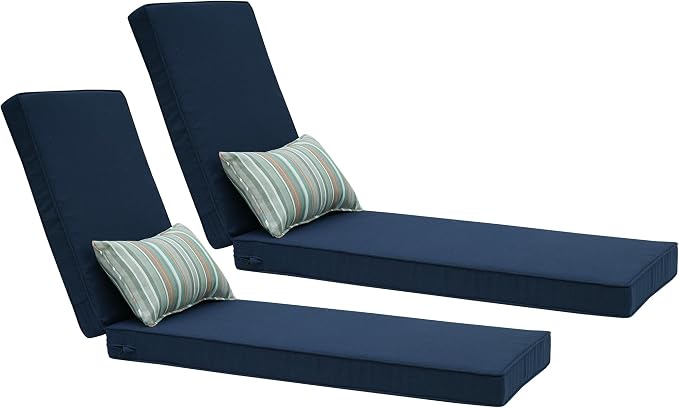 Outdoor Chaise Lounge Cushions, Olefin Lounge Cushion, Rainproof Color by Unknown