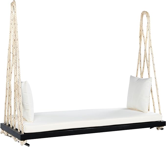 SOFTSEA 2-Person Patio Swing Bench - Image 9