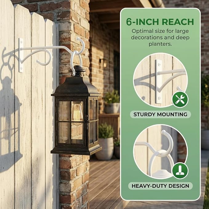 2Pack 6 Inch Plant Hangers for Hanging Baskets, Hanger for Indoor and Outdoor - Image 8