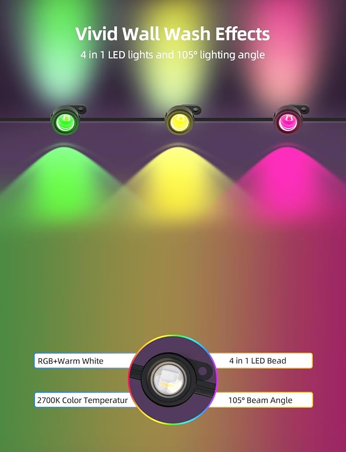 APPECK Permanent Outdoor Lights 50ft - Image 2