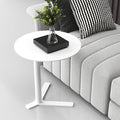 C Shaped Side Table End Coffee Tables, Unique Aesthetics Minimalist Accent by Unknown