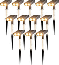 Solar Spot Lights Outdoor Adjustable Beam & PC Light Guide Column, 12 Pack by Unknown
