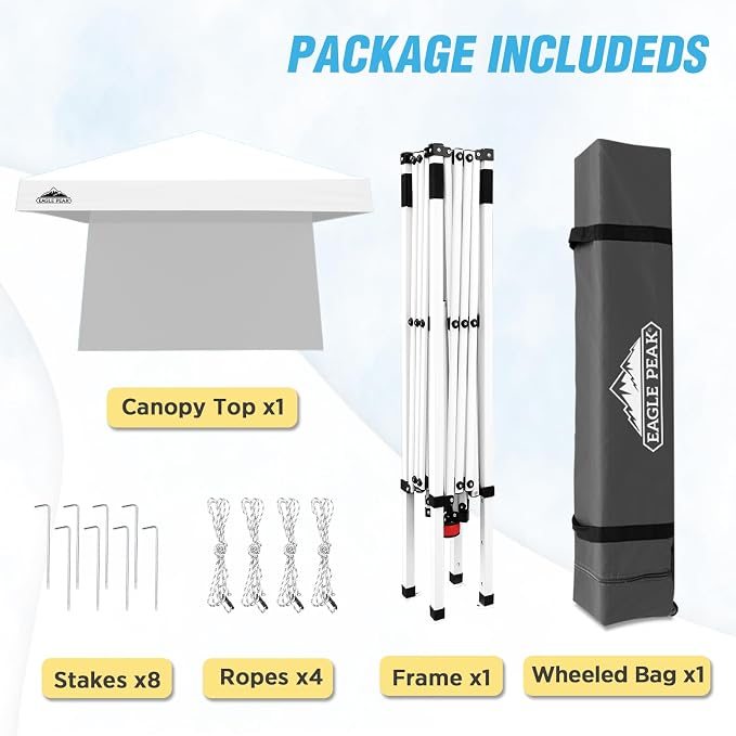 EAGLE PEAK 10x10 Pop Up Canopy Tent - Image 9