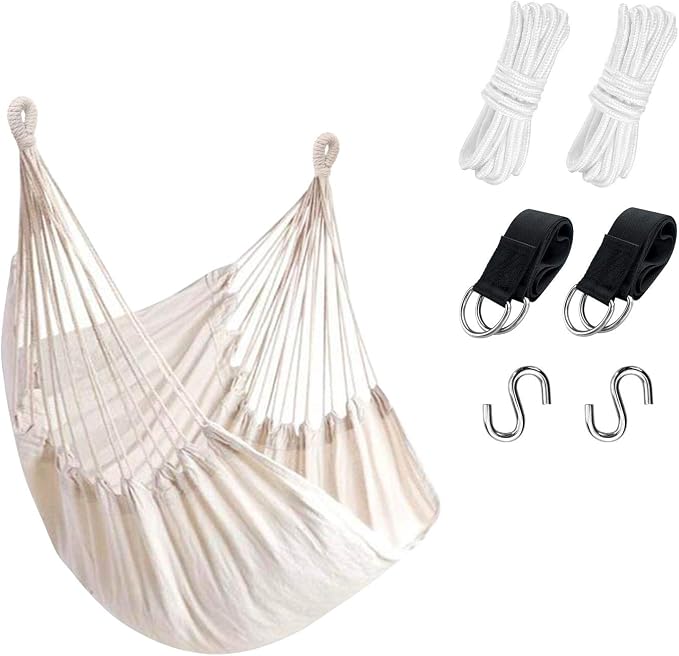 KPX Ourdoor Hanging Hammock Chair – Comfortable Tree Swing Chair Large Size by KPX
