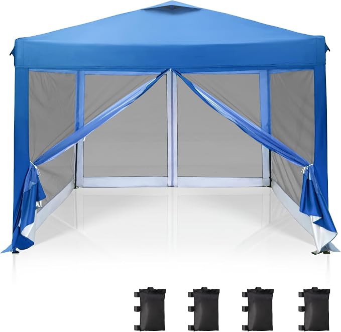PHI VILLA 10 x 10 Pop Up Canopy Tent by PHIVILLAThepioneerofcomfortablehouseholdsupplies