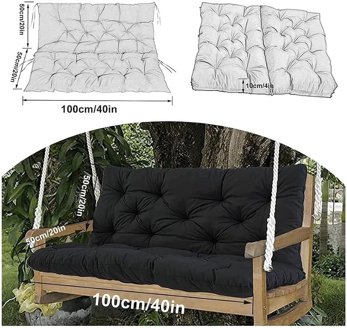 Swing Cushion Replacement Outdoor Porch Waterproof Bench Cushion 2-3 Seater - Image 6