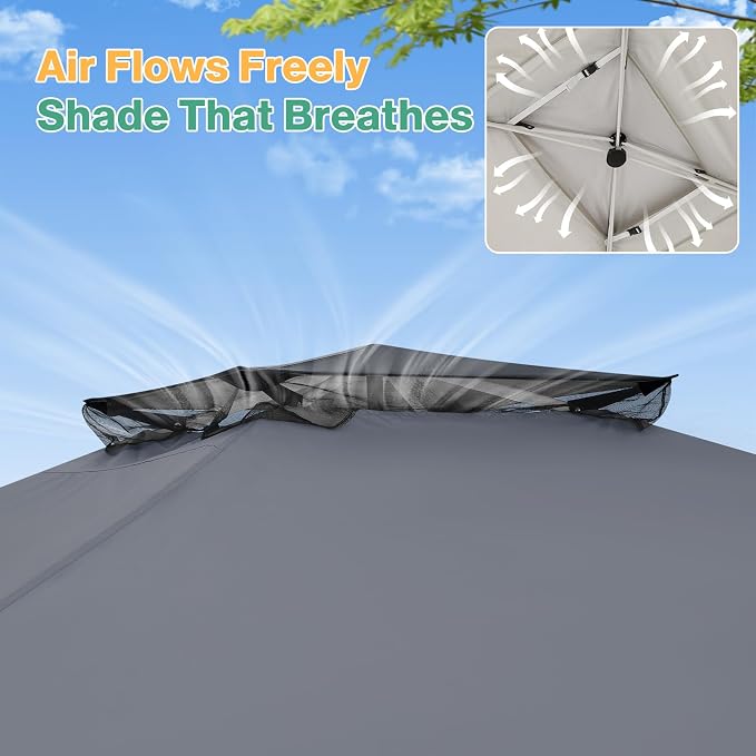 C0BIZI Gazebo 10x15 Pop up Canopy, Gazebos on Clearance-Canopy Tent - Image 3