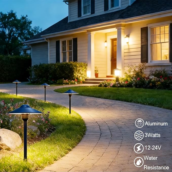 Arrownine Cast Aluminum Low Voltage Landscape Path Area Spread Lighting Pathway - Image 2