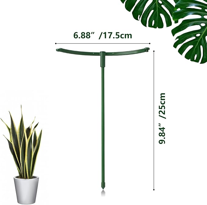 12Packs Plant Support Stake Half Round Plant Support, Stackable 3 Tier Garden - Image 2