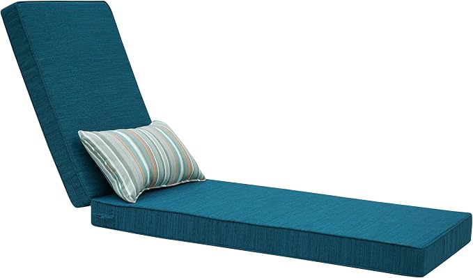 Outdoor Chaise Lounge Cushions, Olefin Lounge Cushion, Rainproof Color by Unknown