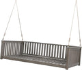 Patio Twin Size Garden Swing Daybed, Acacia Wood Porch Swing by RuiSiSi