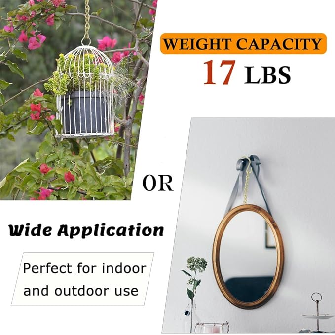 236 Inch Gold Hanging Baskets Chains - Image 6