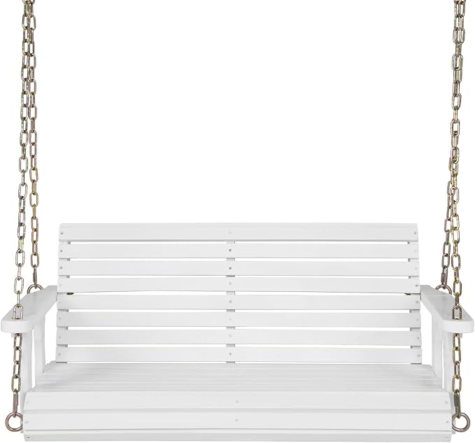 Giantex Wooden Porch Swing 2 Seat - Image 9