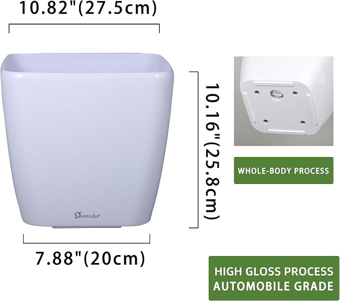 Dexceder 11x10 Self Watering Planter Indoor Outdoor, Inner Mat Design, - Image 3