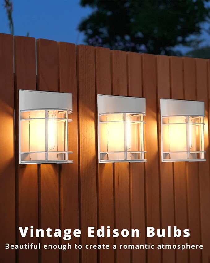 Solar Fence Lights, 8 Pack Deck Light Solar Powered, Waterproof Solar Outdoor - Image 7