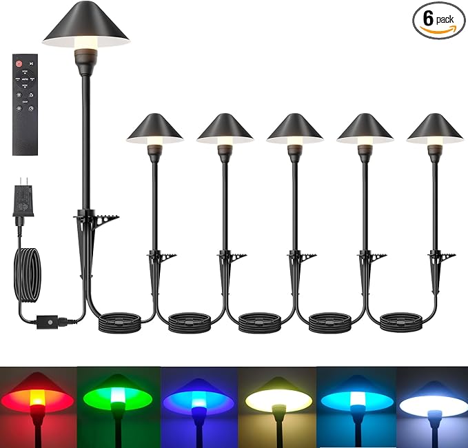 6 Pack Low Voltage Pathway Lights by Neymlya