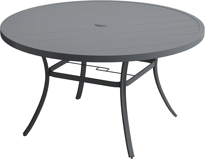 VICLLAX 63" Outdoor Round Patio Table by HOME