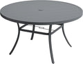 VICLLAX 60" Outdoor Round Patio Table by HOME