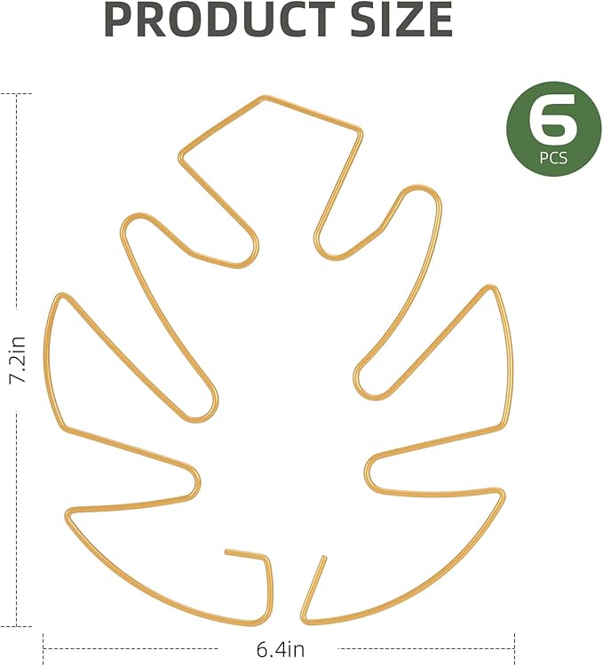 6PCS Iron Monstera Plant Support, Uniquely Designed Indoor Plant Accessories - Image 2