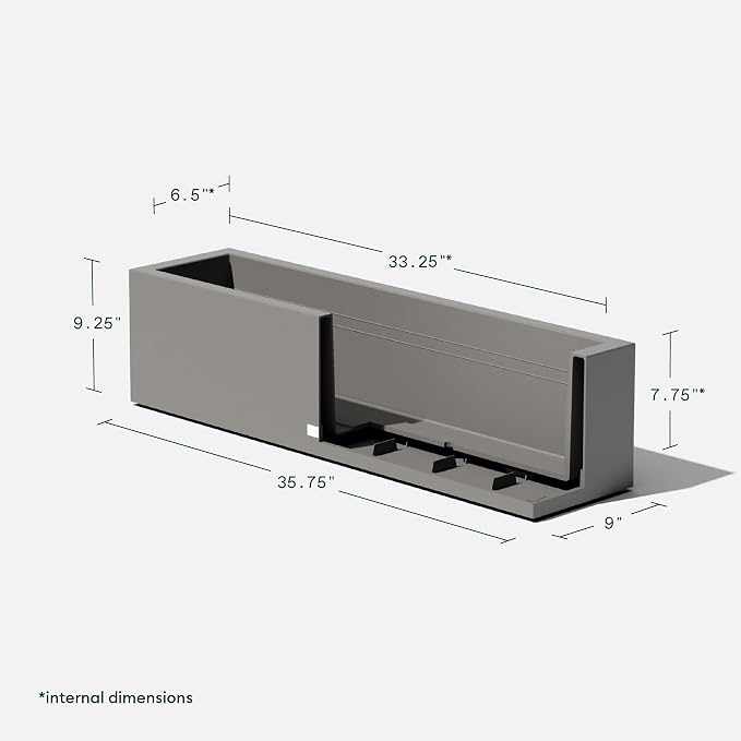 Veradek Block Series Window Box Planter - Image 3