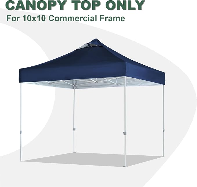 Navy Blue Commercial Replacement Canopy Top - Image 2