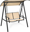 Tangkula 2-Person Patio Swing, Weather Resistant Porch Swing by TANGKULA