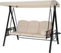 U-MAX 3-Seat Outdoor Patio Swing Chair, Swing Glider by U-MAX