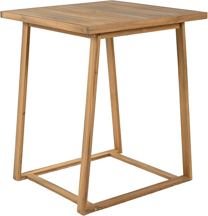 Merax 5 Pieces Acacia Wood Outdoor Patio Bar Set - Image 6