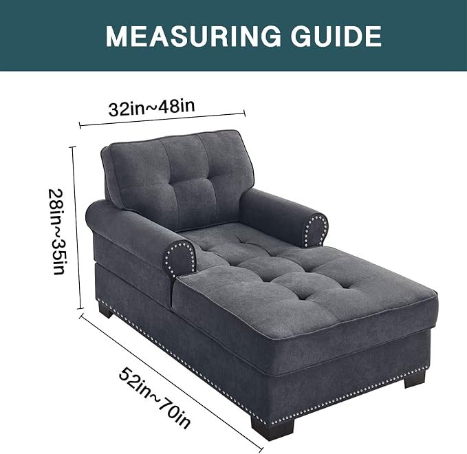 FantasDecor Chaise Lounge Cover Stretch Chair Lattice Slipcover - Image 2