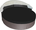 Round Outdoor Daybed Cushion Cover Replacement, Anti-UV Water-Resistant Patio by SOWINOS