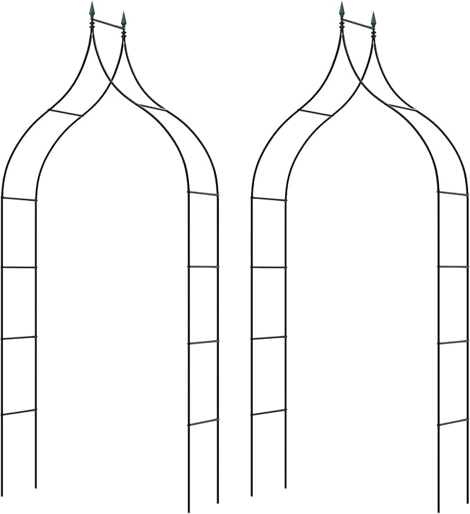 Giantex Metal Garden Arch Trellis 2 Pack by Giantex