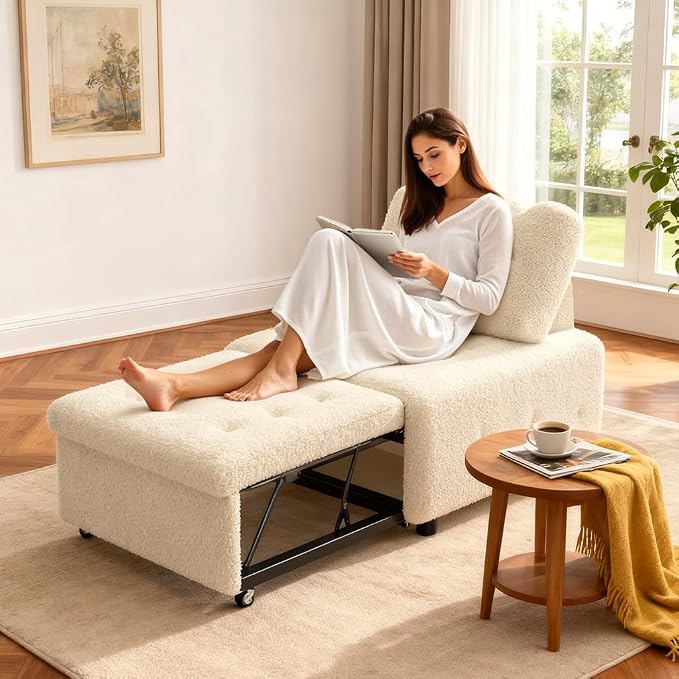 CMOHOMA Sleeper Sofa Bed, Convertible Pull Out Couch - Image 3