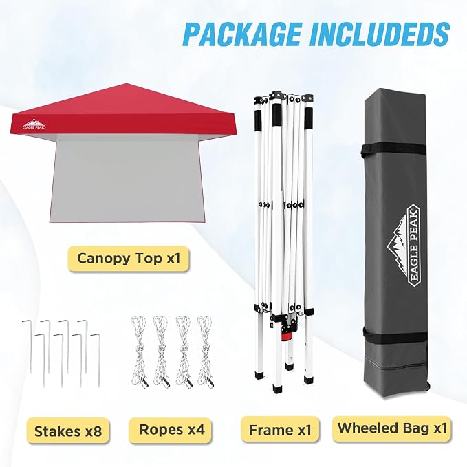 EAGLE PEAK 10x10 Pop Up Canopy Tent - Image 9