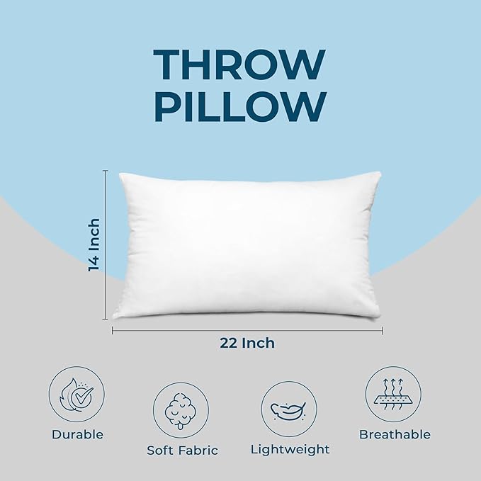 Utopia Bedding Throw Pillows – 14 x 22 Inches Down Alternative Pillows - Image 3