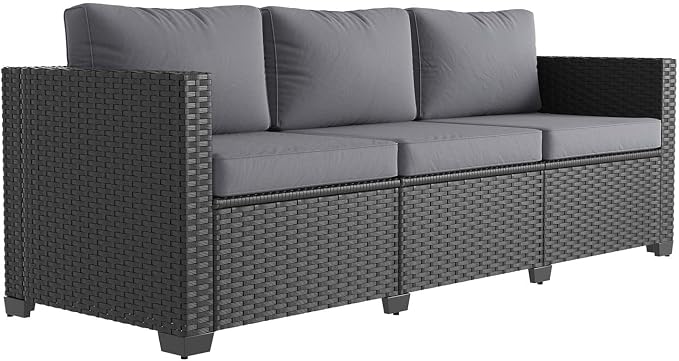 Aoxun 1 Piece Outdoor Patio Furniture Set 3 Seats by Aoxun